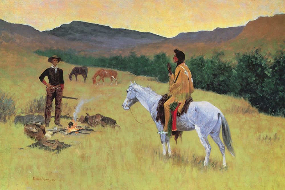 The Questionable Companionship-The Parley art print by Frederic Remington for $57.95 CAD