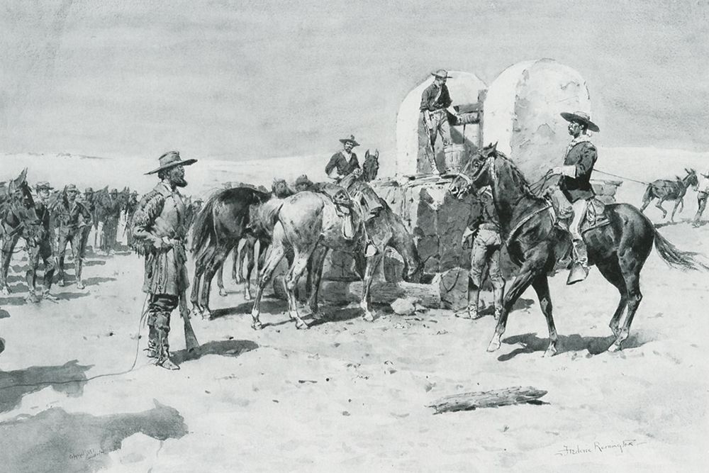 Well in the Desert-Sketch art print by Frederic Remington for $57.95 CAD