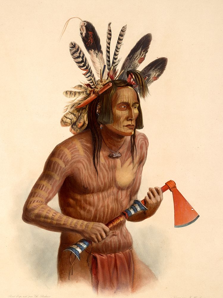 Mato-Tope Warrior art print by Karl Bodmer for $57.95 CAD