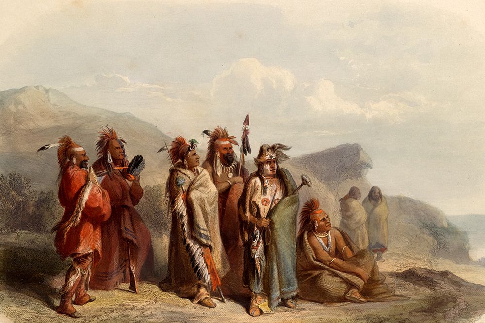 Saukie and Fox Indians art print by Karl Bodmer for $57.95 CAD
