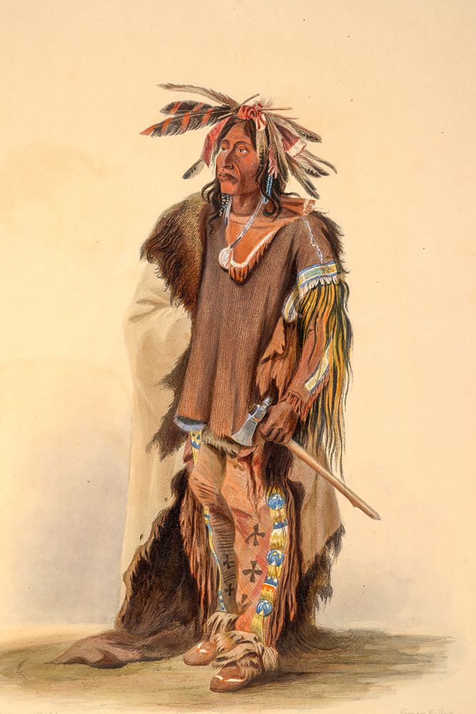 A Sioux warrior art print by Karl Bodmer for $57.95 CAD