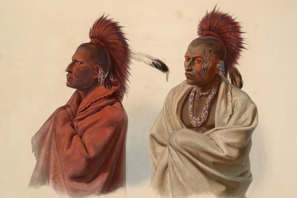 Saki indian and Musquake indian art print by Karl Bodmer for $57.95 CAD