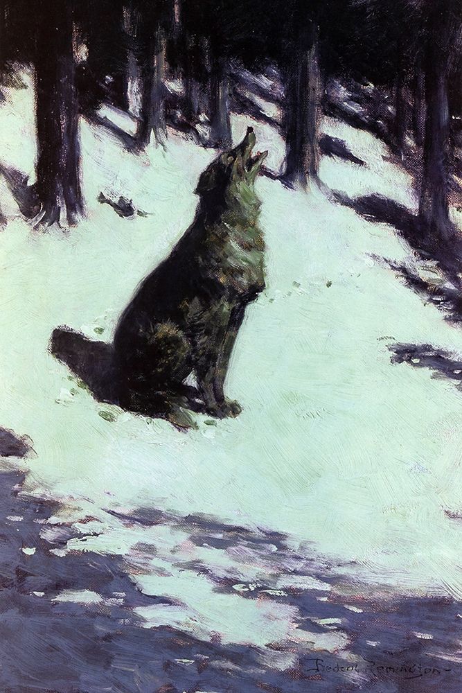 Voice Of The Hills art print by Frederic Remington for $57.95 CAD