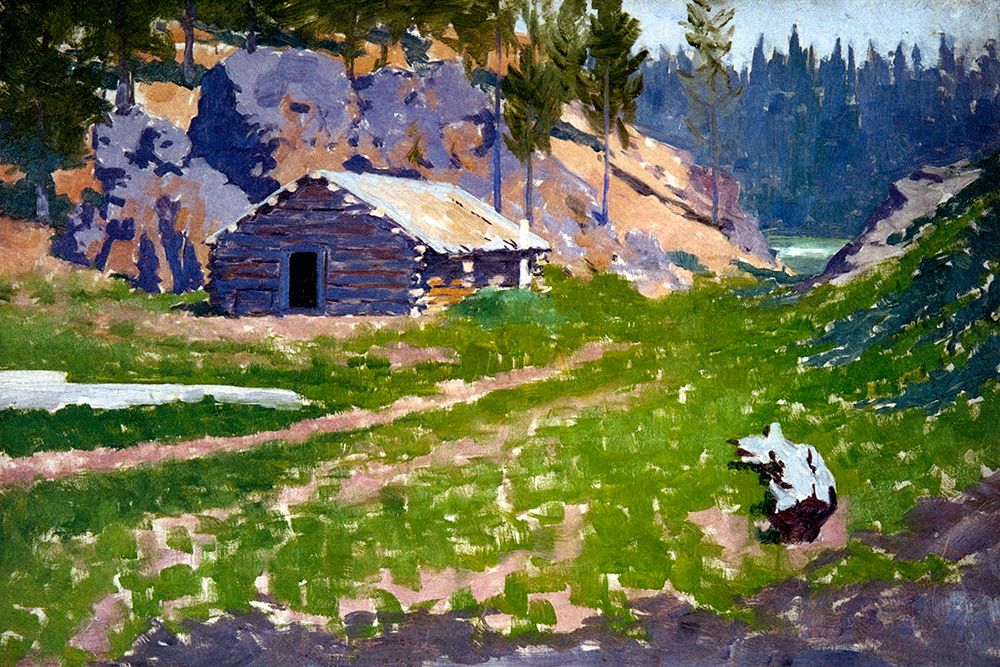Squatters Cabin art print by Frederic Remington for $57.95 CAD
