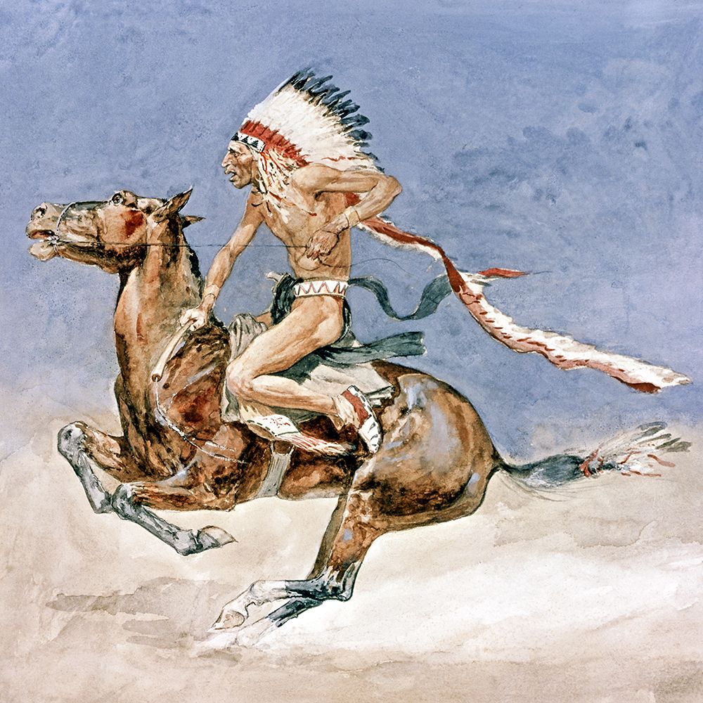 Pony War Dance art print by Frederic Remington for $57.95 CAD