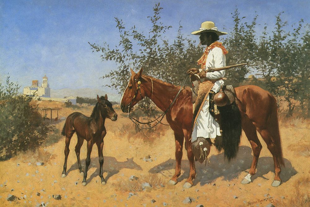 The Sentinel on Horse art print by Frederic Remington for $57.95 CAD