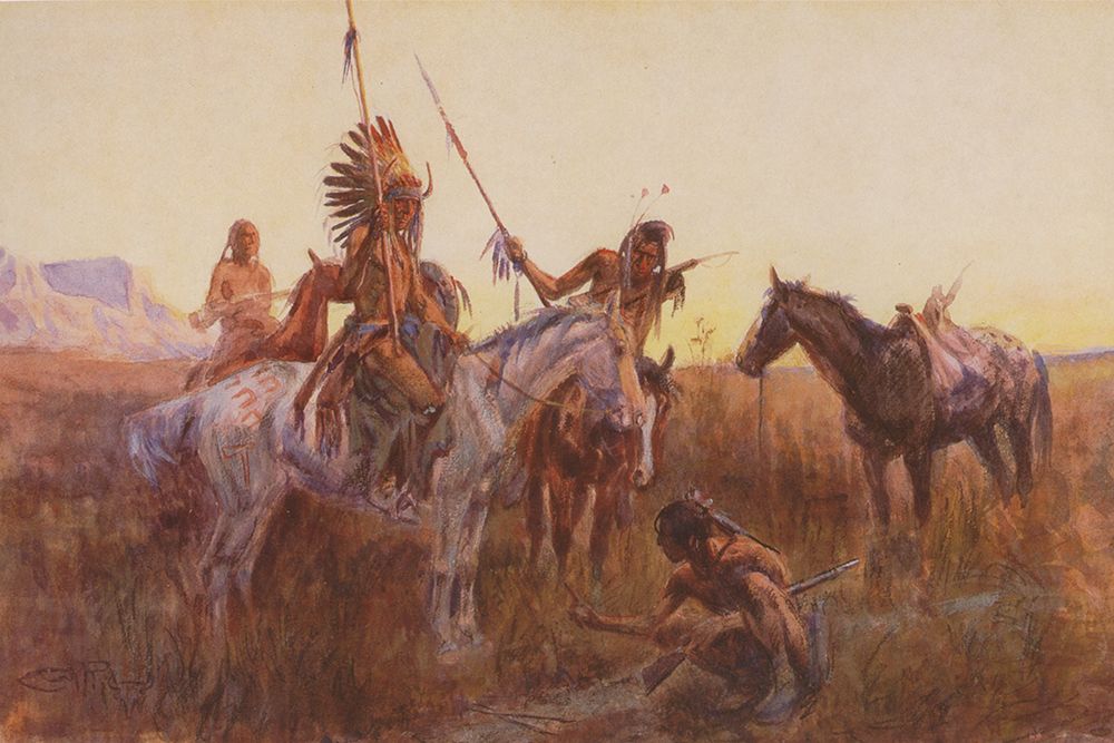 The Lost Trail art print by Charles Marion Russell for $57.95 CAD