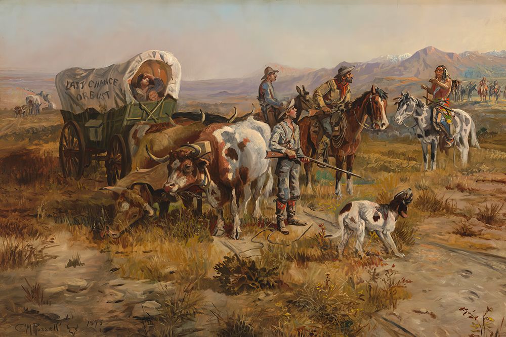 A Doubtful Visitor art print by Charles Marion Russell for $57.95 CAD