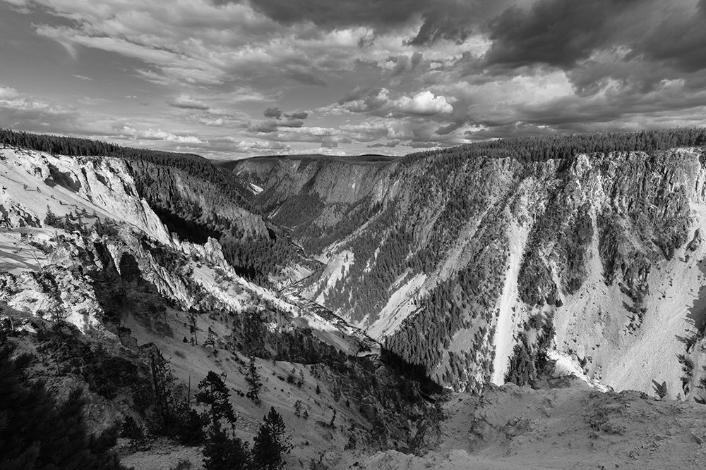 Grand Canyon of the Yellowstone, Yellowstone National Park art print by Jacob W. Frank for $57.95 CAD