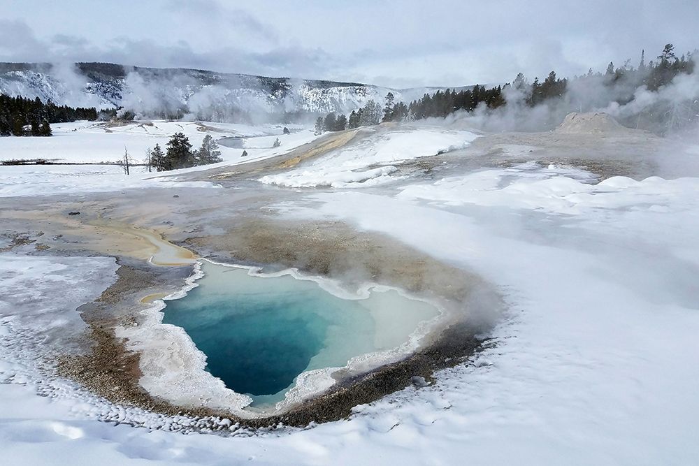 Heart Spring in Upper Geyser Basin, Yellowstone National Park art print by The Yellowstone Collection for $57.95 CAD