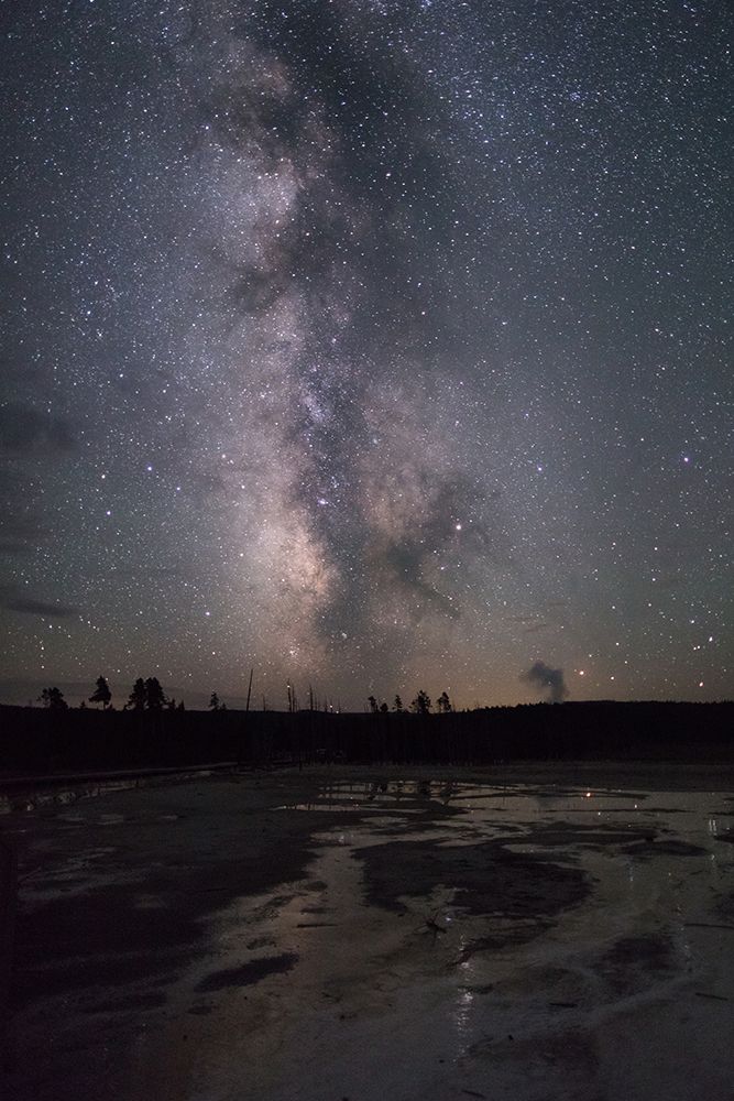 Milky Way over Silex Spring Runoff, Yellowstone National Park art print by The Yellowstone Collection for $57.95 CAD