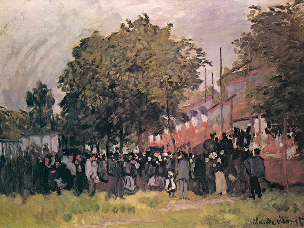 Fete dâ€™Argenteuil 1872 art print by Claude Monet for $57.95 CAD