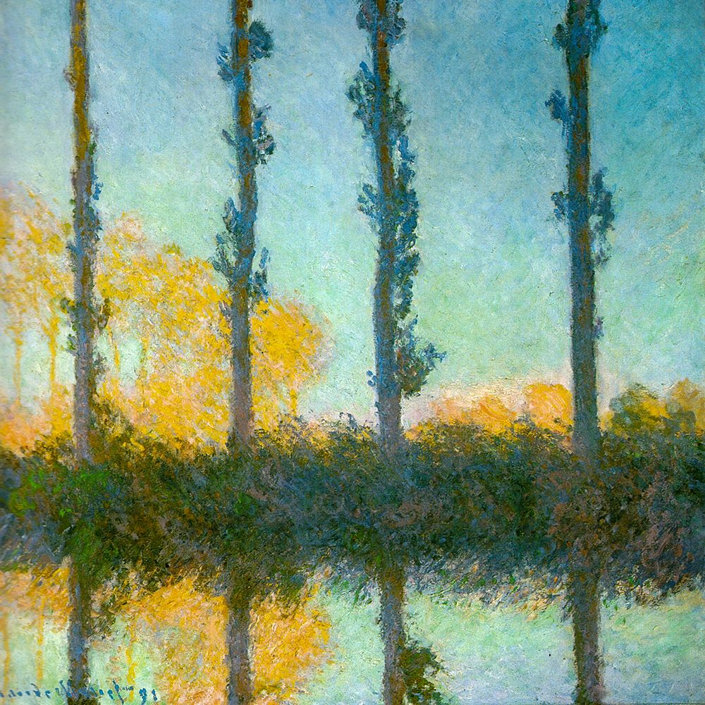 Four Poplars 1891 art print by Claude Monet for $57.95 CAD