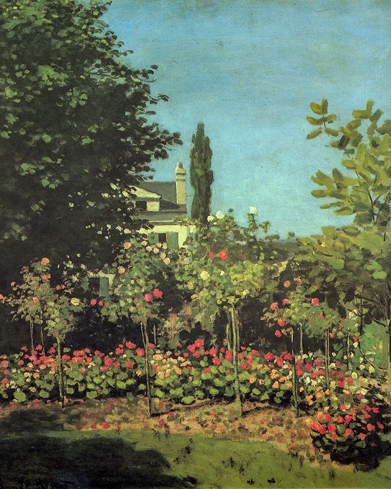 Garden in flower 1867 art print by Claude Monet for $57.95 CAD