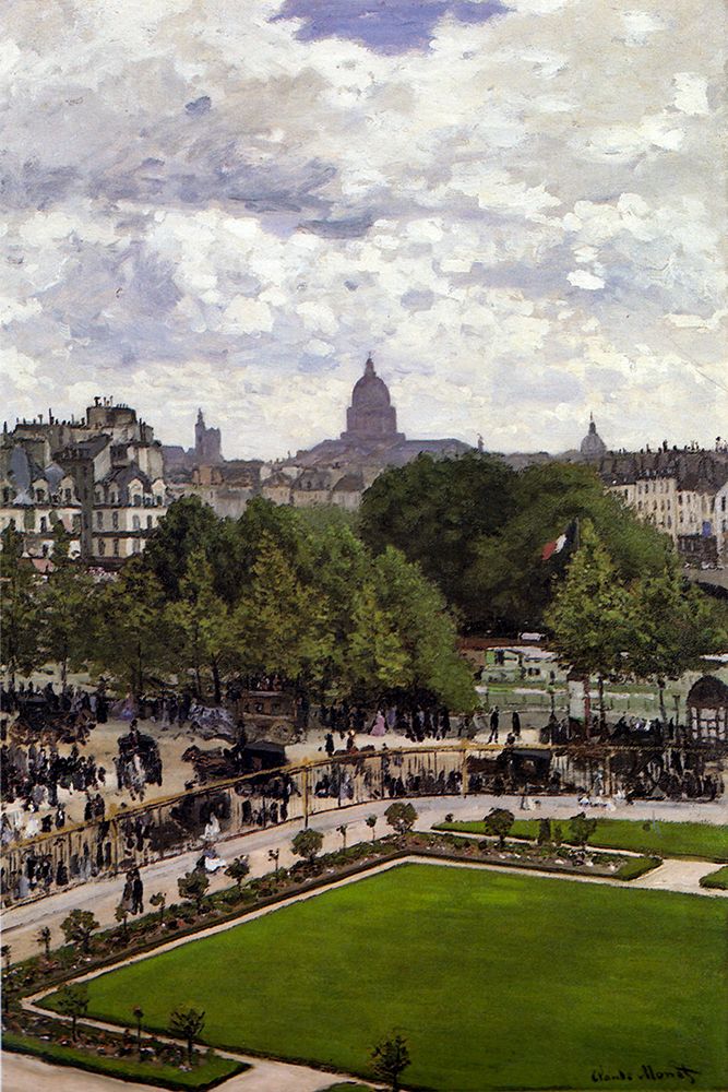 Garden of the Princess-Louvre 1867 art print by Claude Monet for $57.95 CAD