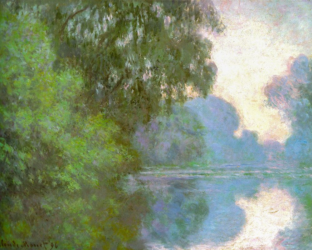 Seine near Giverny 1896 art print by Claude Monet for $57.95 CAD