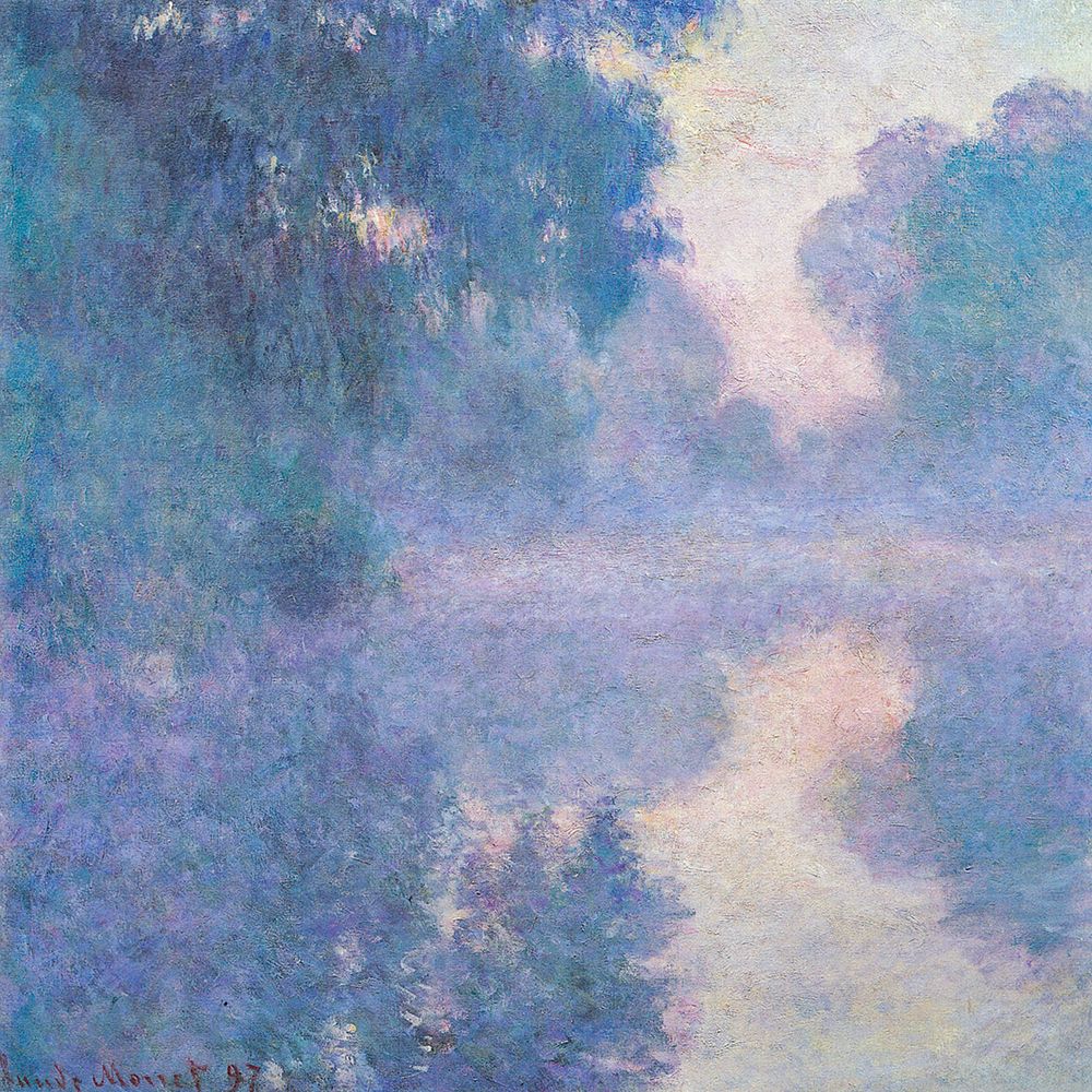 Seine near Giverny 1897 art print by Claude Monet for $57.95 CAD