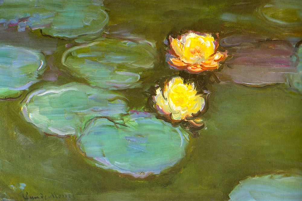 Water-lilies II 1907 art print by Claude Monet for $57.95 CAD