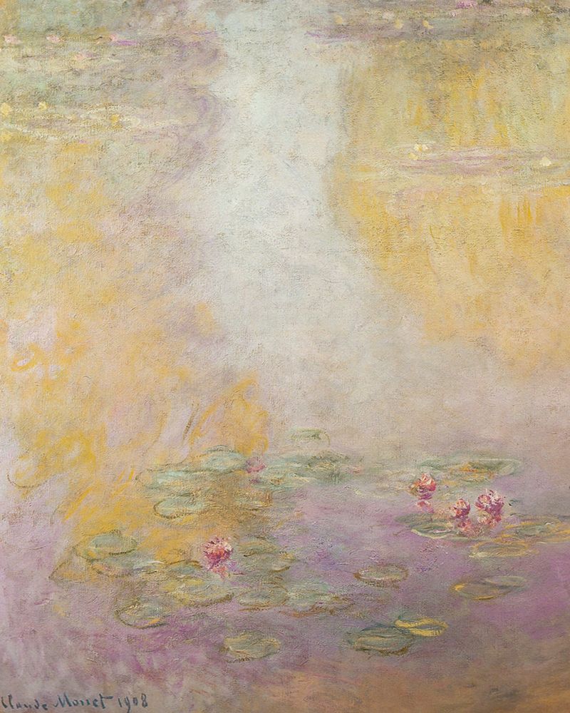 Water-lilies 1908 art print by Claude Monet for $57.95 CAD