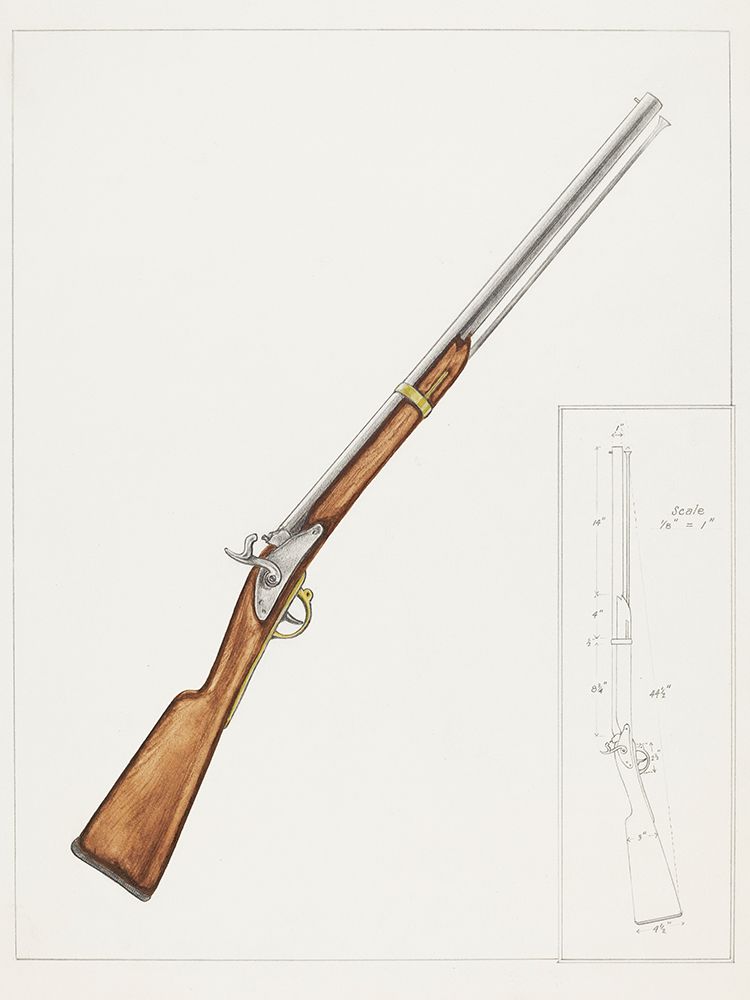 Carbine Gun 1937 art print by George Fairbanks for $57.95 CAD