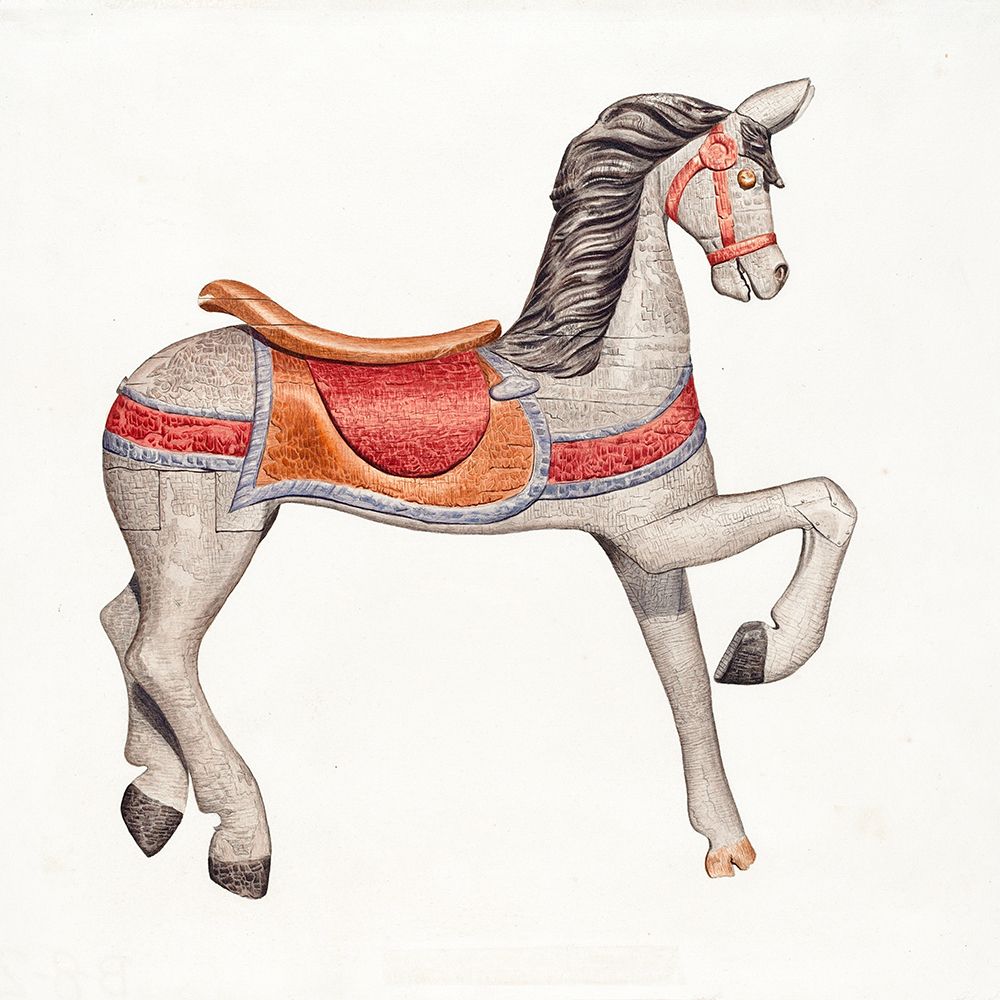 Carousel Horse II 1938 art print by Albert Ryder for $57.95 CAD