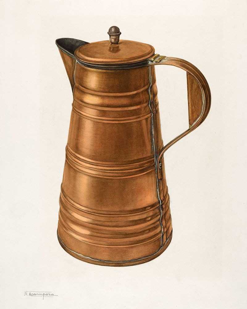 Coffee Pot 1935 art print by Nicholas Acampora for $57.95 CAD