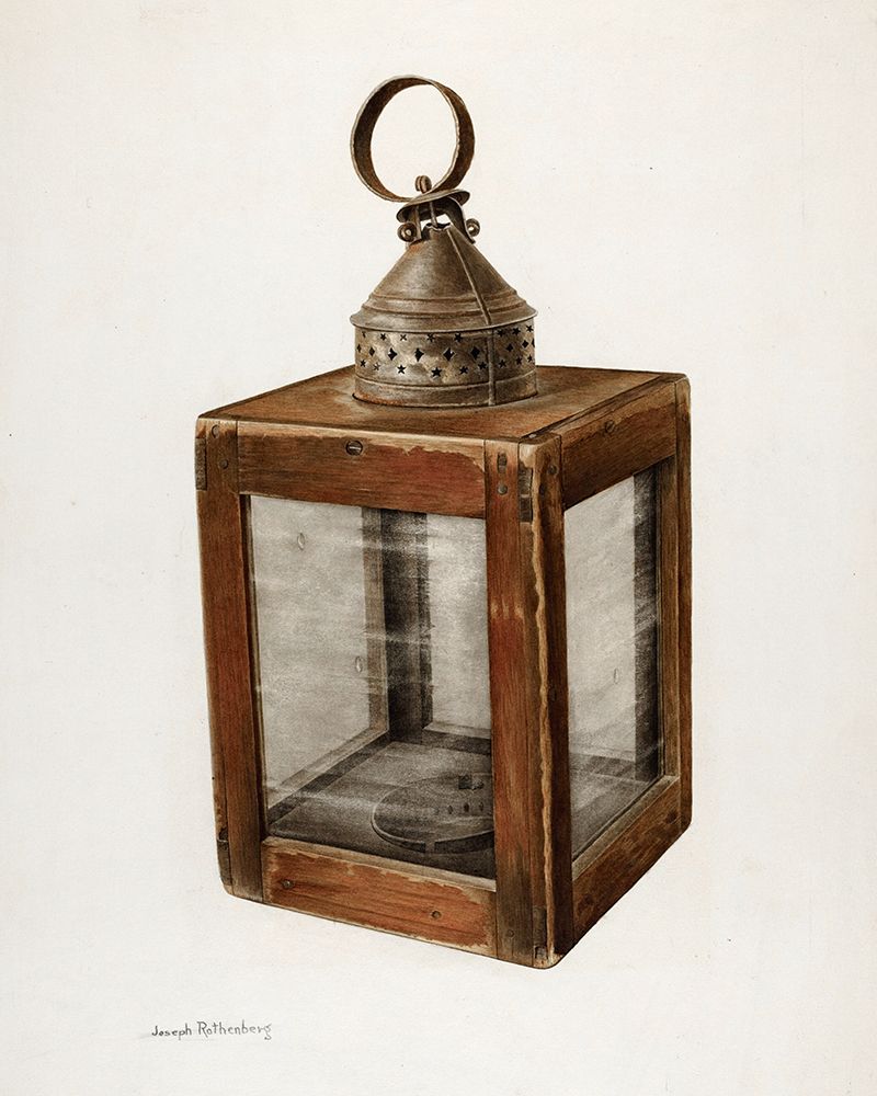 Hand Lantern 1938 art print by Joseph Rothenberg for $57.95 CAD