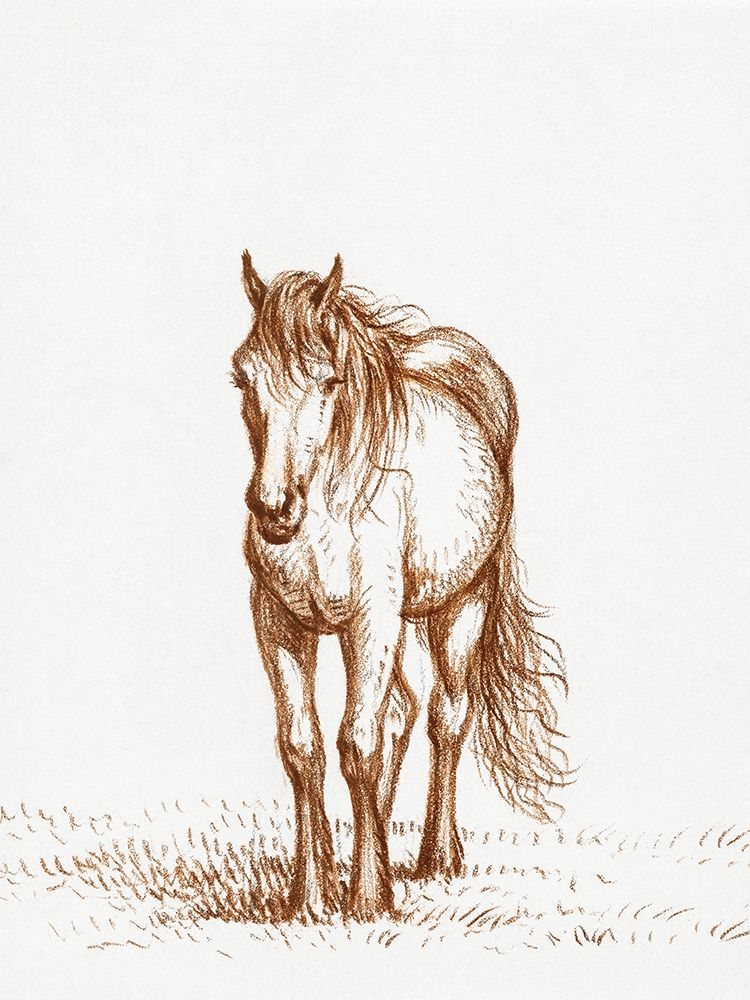 Standing Horse 1816 art print by Jean Bernard for $57.95 CAD