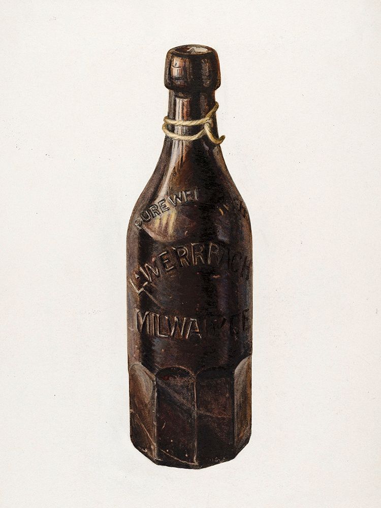Weiss Beer Bottle 1939 art print by Herman O. Stroh for $57.95 CAD