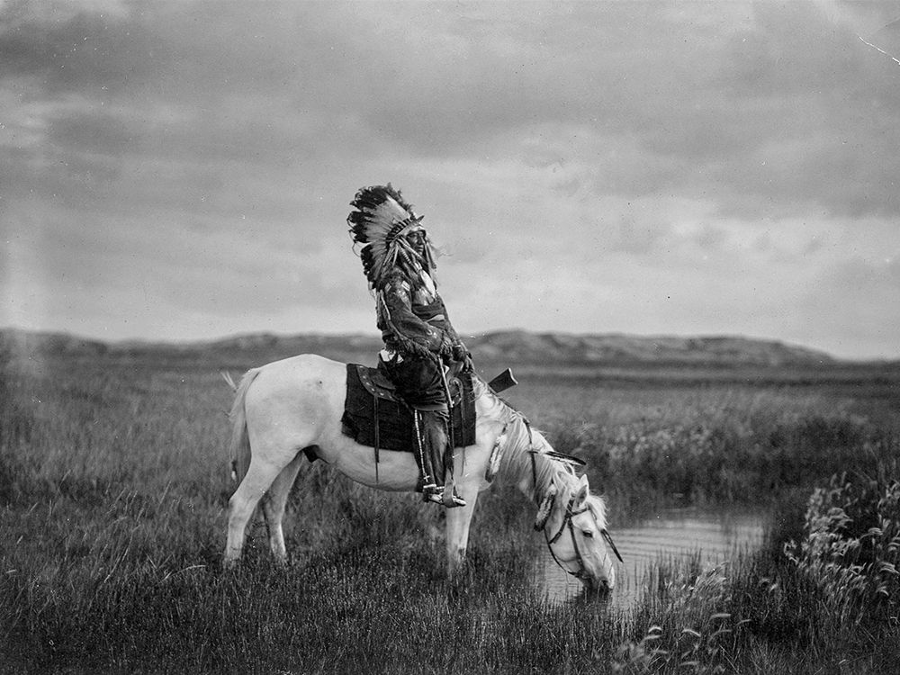 Sioux Native American on Horse art print by Vintage Photography for $57.95 CAD