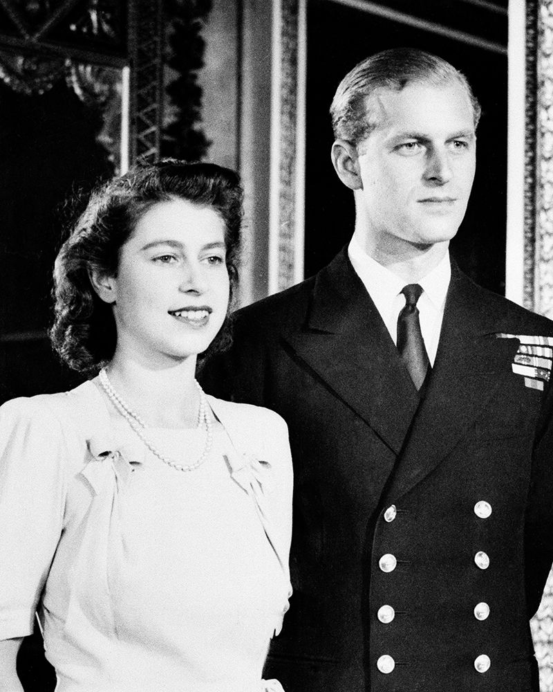 Princess Elizabeth and her fiance Philip Mountbatten 1947 art print by Vintage Photography for $57.95 CAD