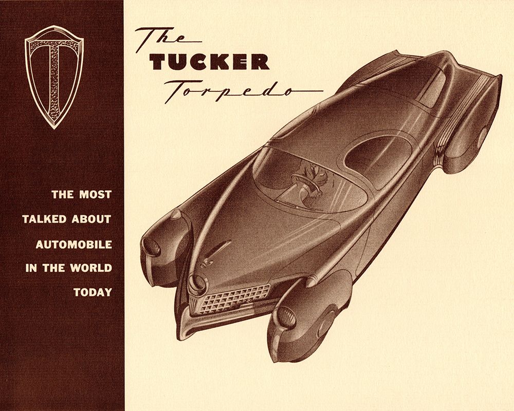 Tucker Torpedo Brochure 1947 art print by Vintage Photography for $57.95 CAD