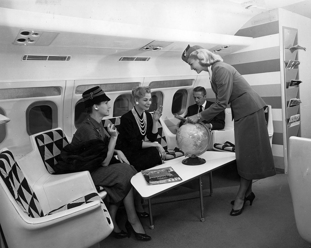 TWA Convair 880 Lounge art print by Vintage Photography for $57.95 CAD