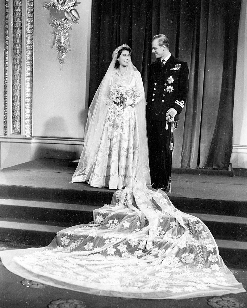 Wedding Picture of Princess Elizabeth and Prince Philip 1947 art print by Vintage Photography for $57.95 CAD