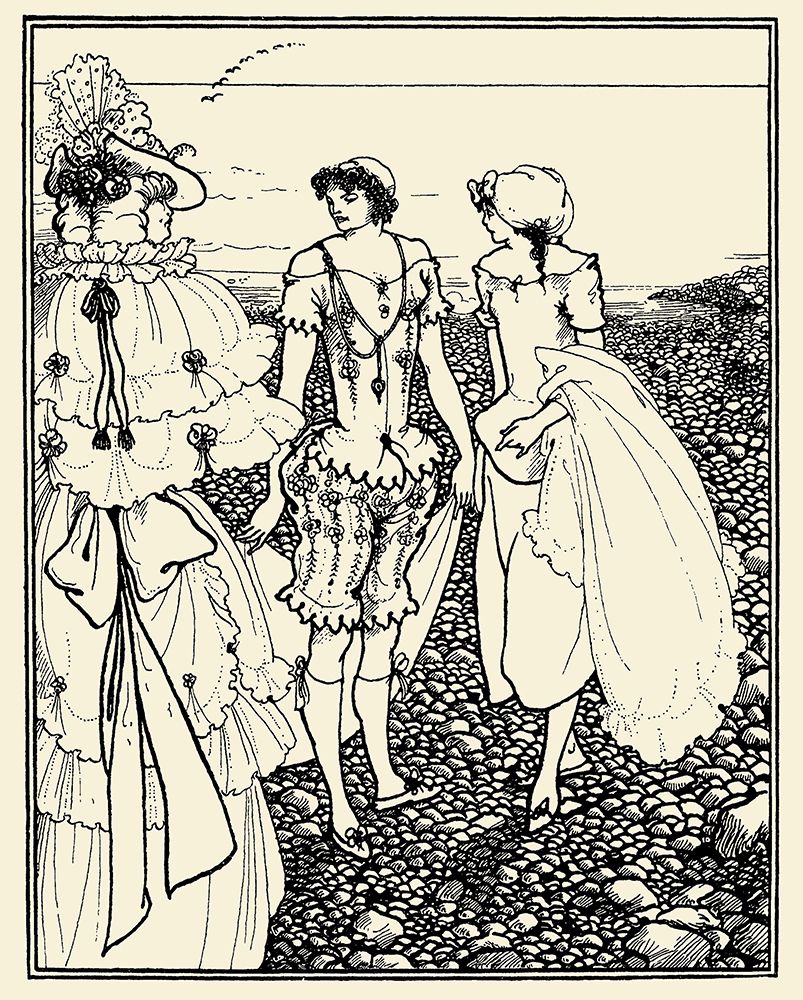 Bathers at Dieppe 1920 art print by Aubrey Beardsley for $57.95 CAD