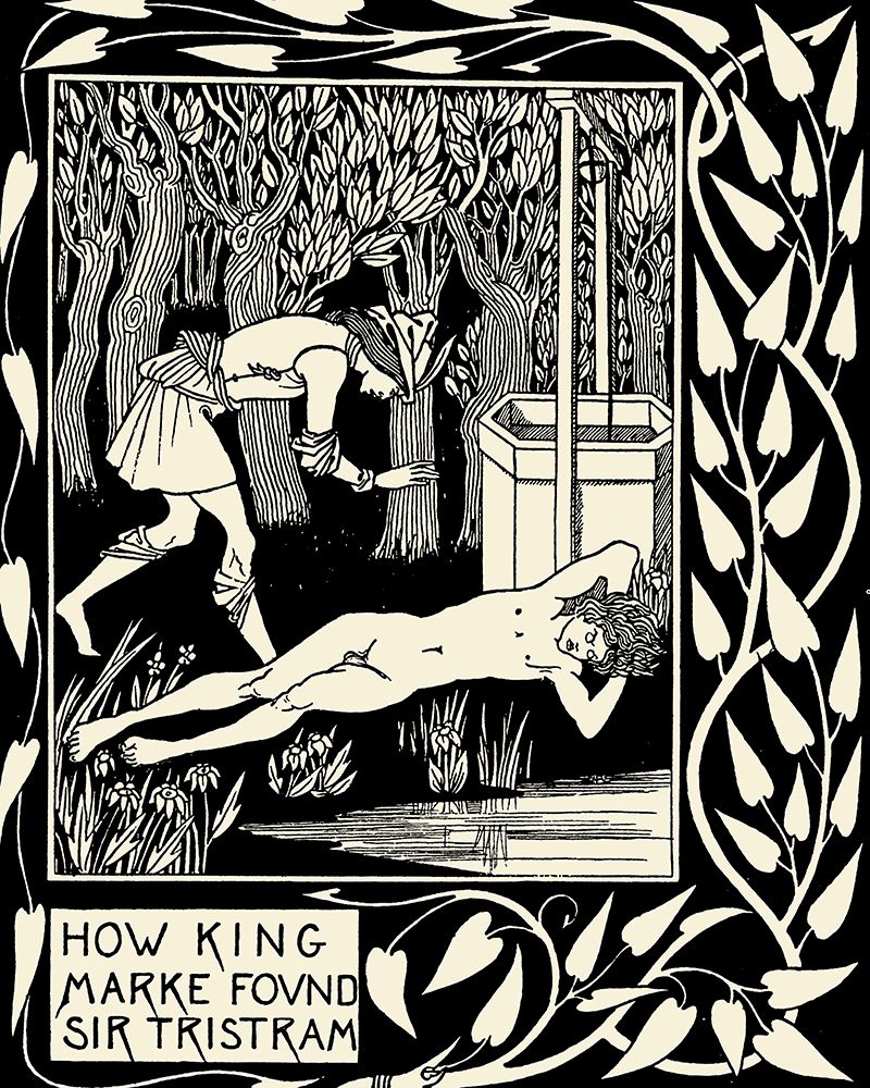 Morte DArthur 1893 - How King Marke found Sir Tristram art print by Aubrey Beardsley for $57.95 CAD