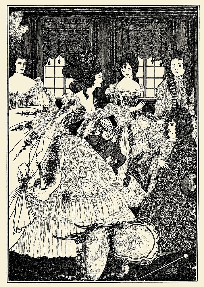 Rape of the Lock 1896 - Beaux and Belles art print by Aubrey Beardsley for $57.95 CAD