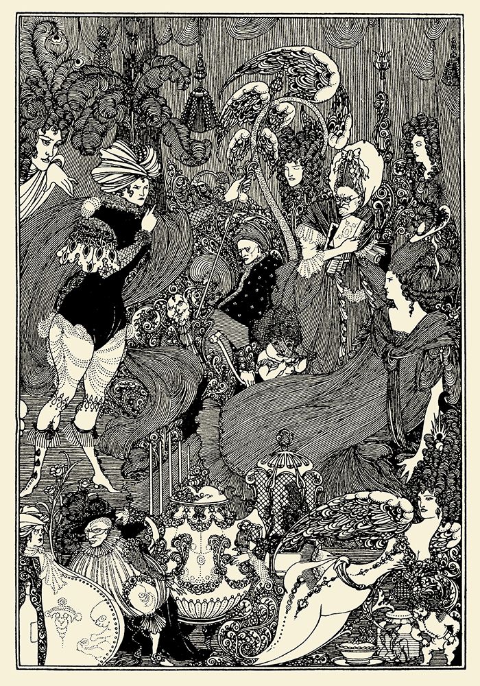 Rape of the Lock 1896 - The Cave of Spleen art print by Aubrey Beardsley for $57.95 CAD