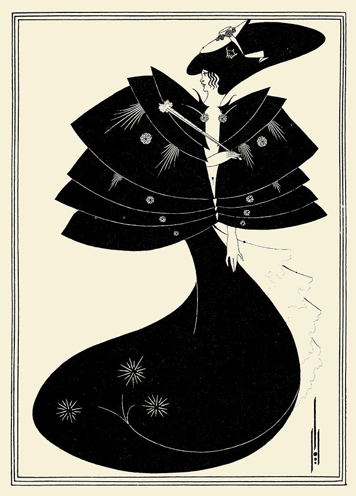 Salome 1894 - The Black cape art print by Aubrey Beardsley for $57.95 CAD