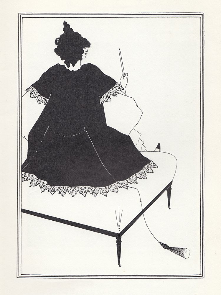 Salome 1894 - On Settee art print by Aubrey Beardsley for $57.95 CAD