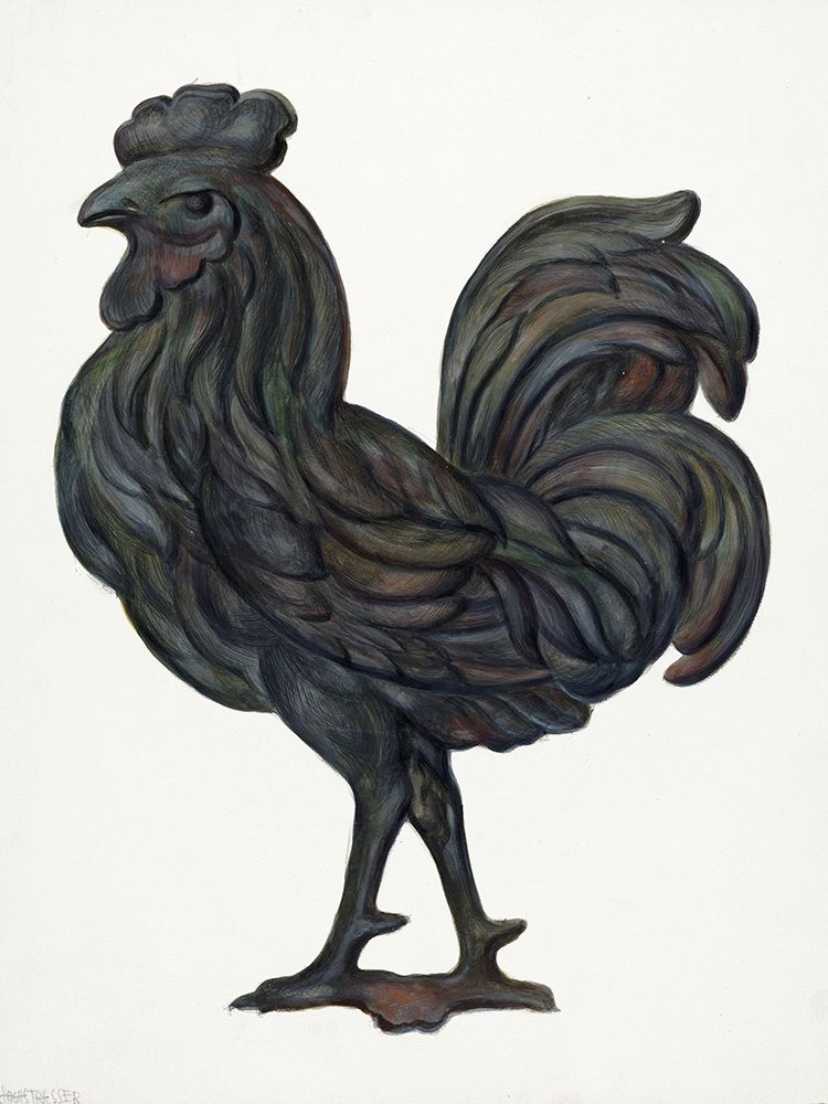 Rooster Weather Vane art print by Walter Hochstrasser for $57.95 CAD