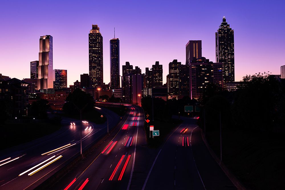 Night Skyline of Atlanta-Georgia I art print by Carol Highsmith for $57.95 CAD