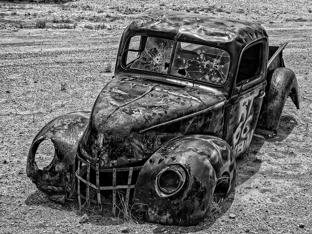 Old Truck in the Desert art print by Vintage Photo Archive for $57.95 CAD