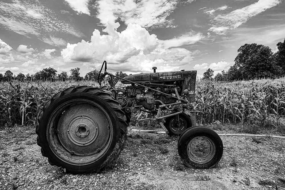 Vintage Tractor beside a Cornfield in Habersham County-Georgia art print by Carol Highsmith for $57.95 CAD
