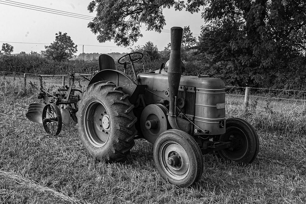 Vintage Tractor with Plough art print by Vintage Photo Archive for $57.95 CAD