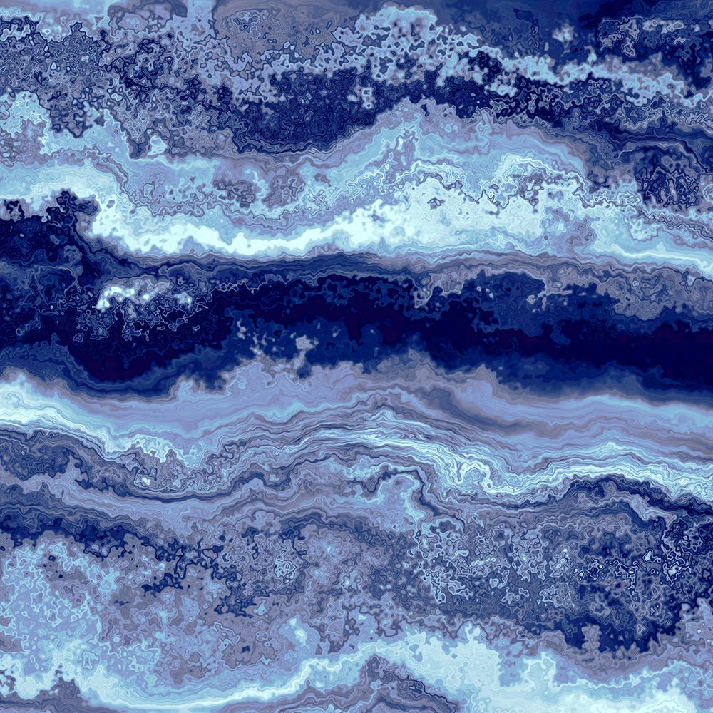 Navy Blue Agate art print by Alpenglow Workshop for $57.95 CAD