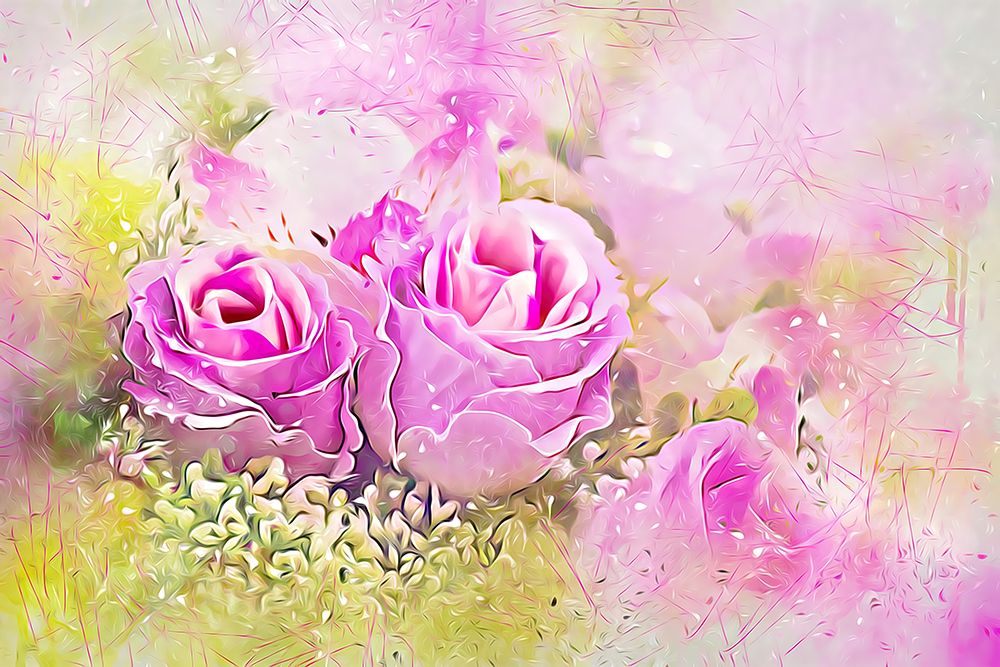 Misty Rose Bouquet art print by Alpenglow Workshop for $57.95 CAD