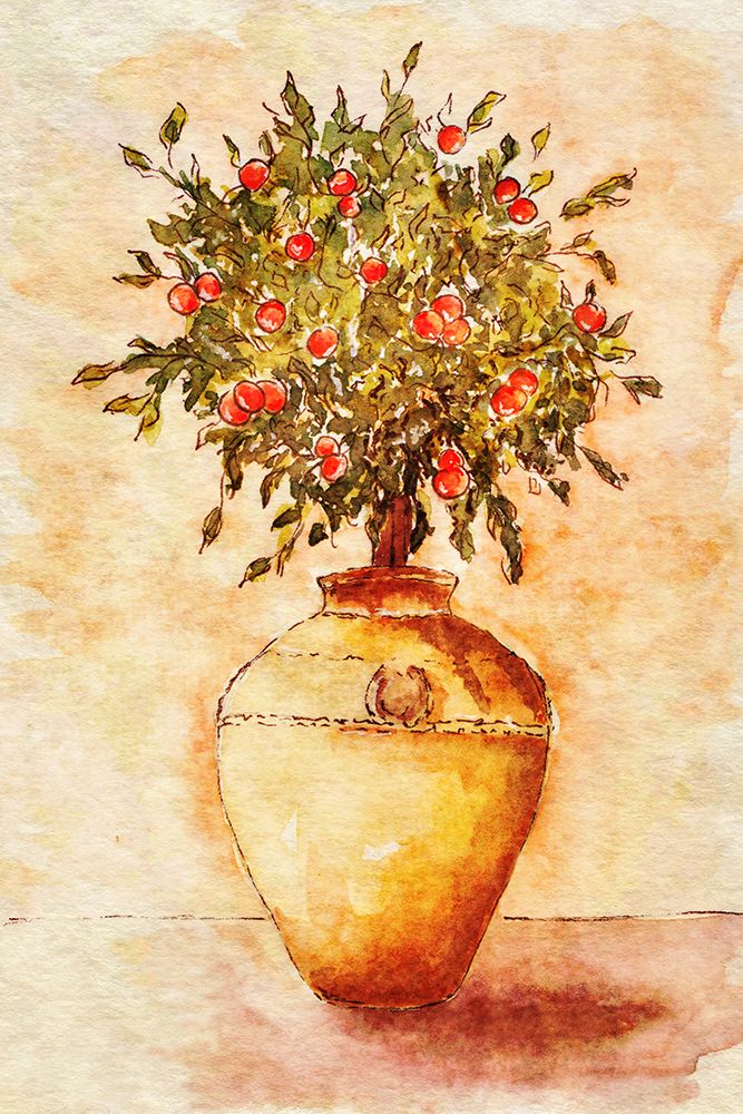 Potted Fruit Tree art print by Alpenglow Workshop for $57.95 CAD