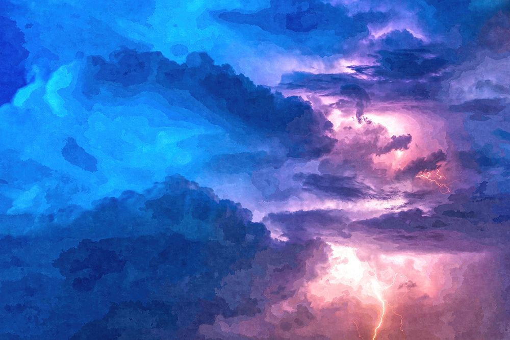 Thunderstorm at Night art print by Alpenglow Workshop for $57.95 CAD