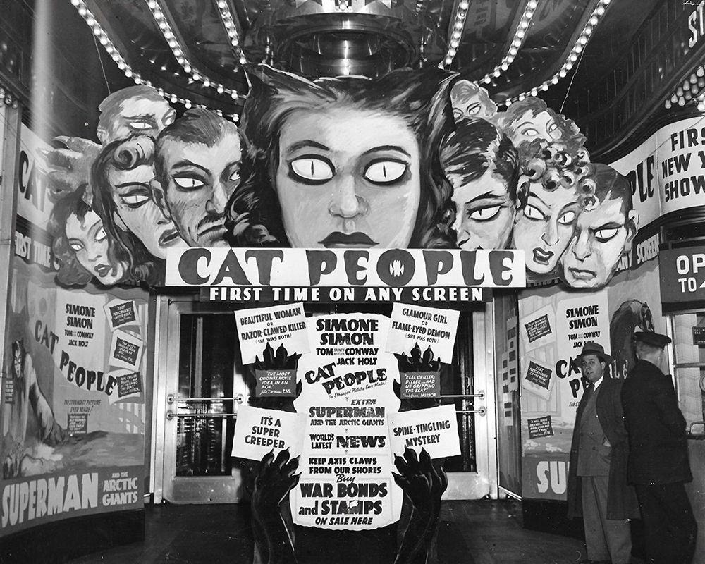 Cat People advertisements at theater entrance art print by Vintage Hollywood Archive for $57.95 CAD
